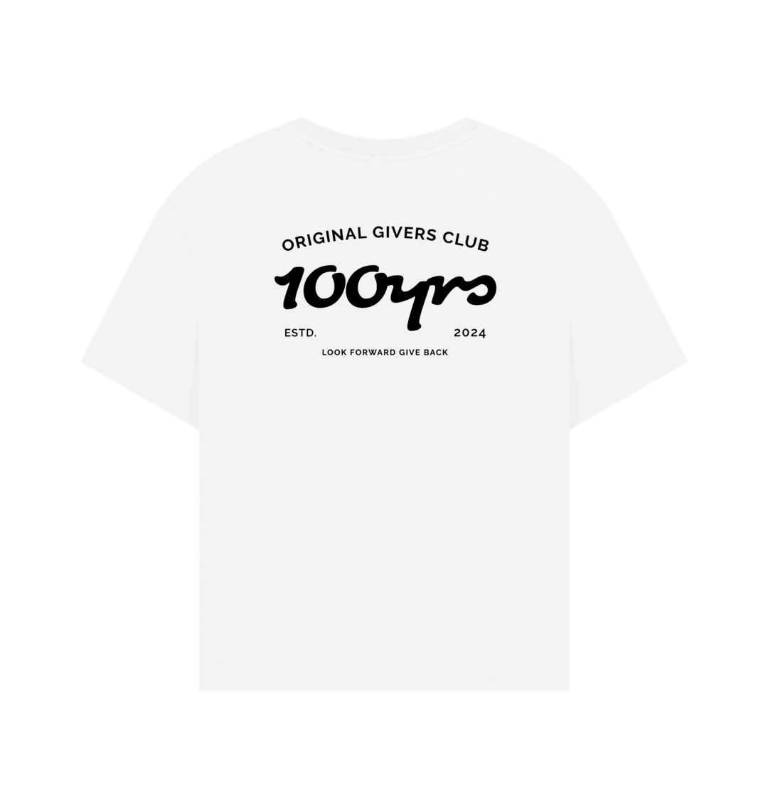 White Printed T-shirt Back