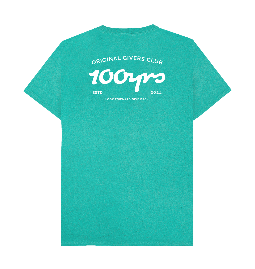 Seagrass Green Recycled Printed T-Shirt Back