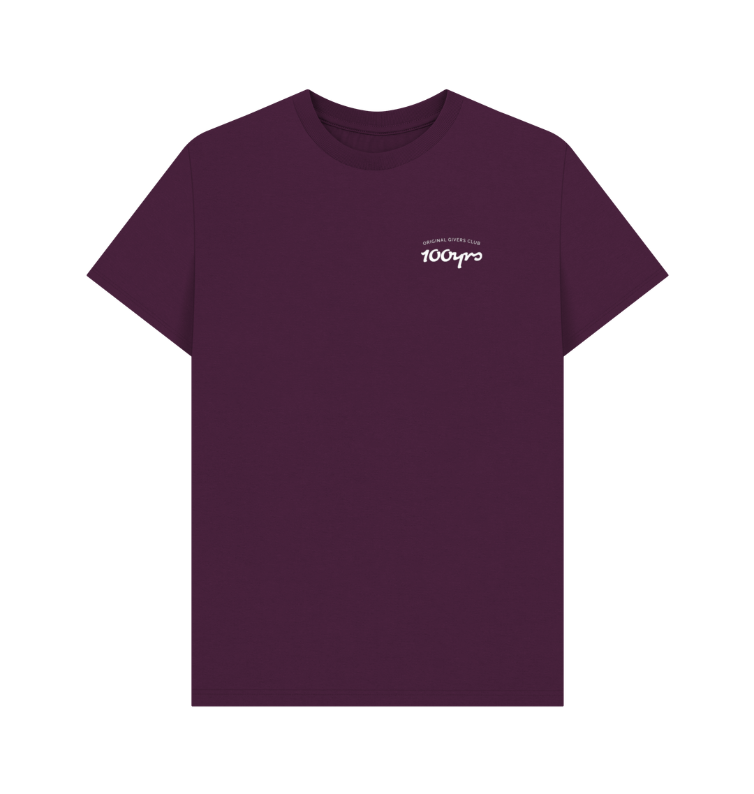 Purple Printed T-shirt Front