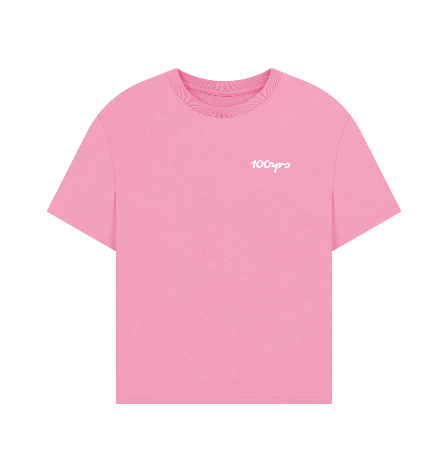 Rose Pink Printed T-shirt Front