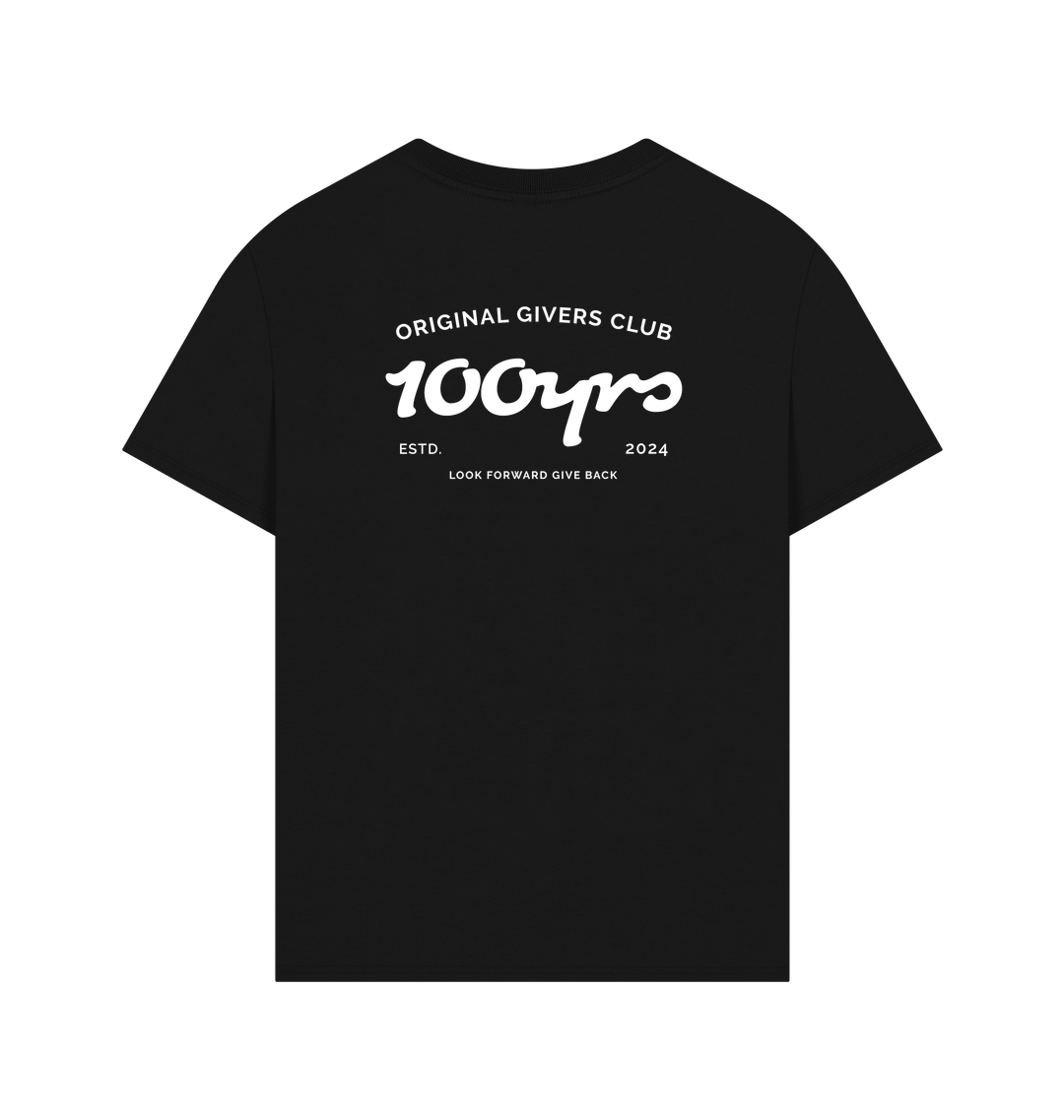 Black Printed T-shirt Back
