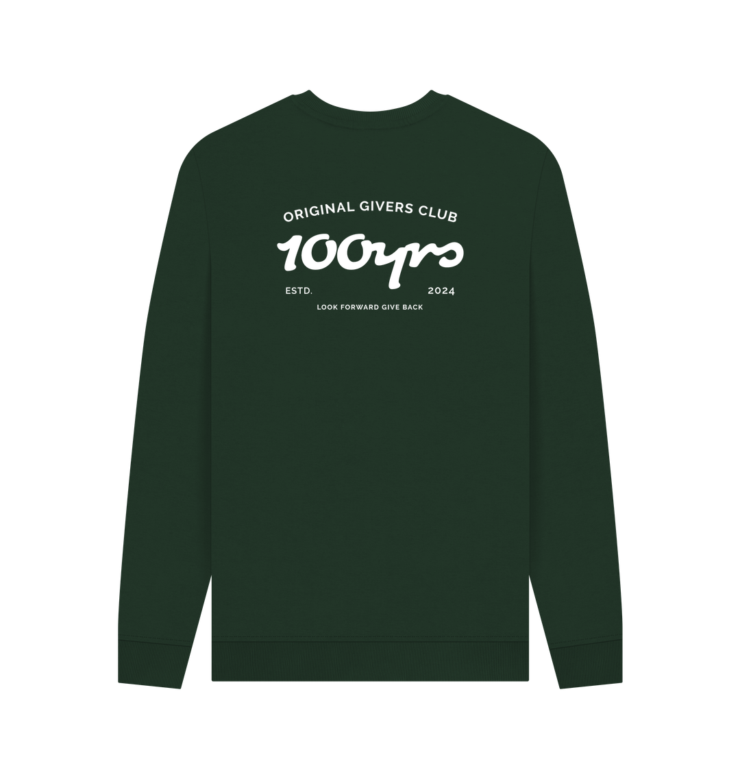 Evergreen Printed Sweater Back