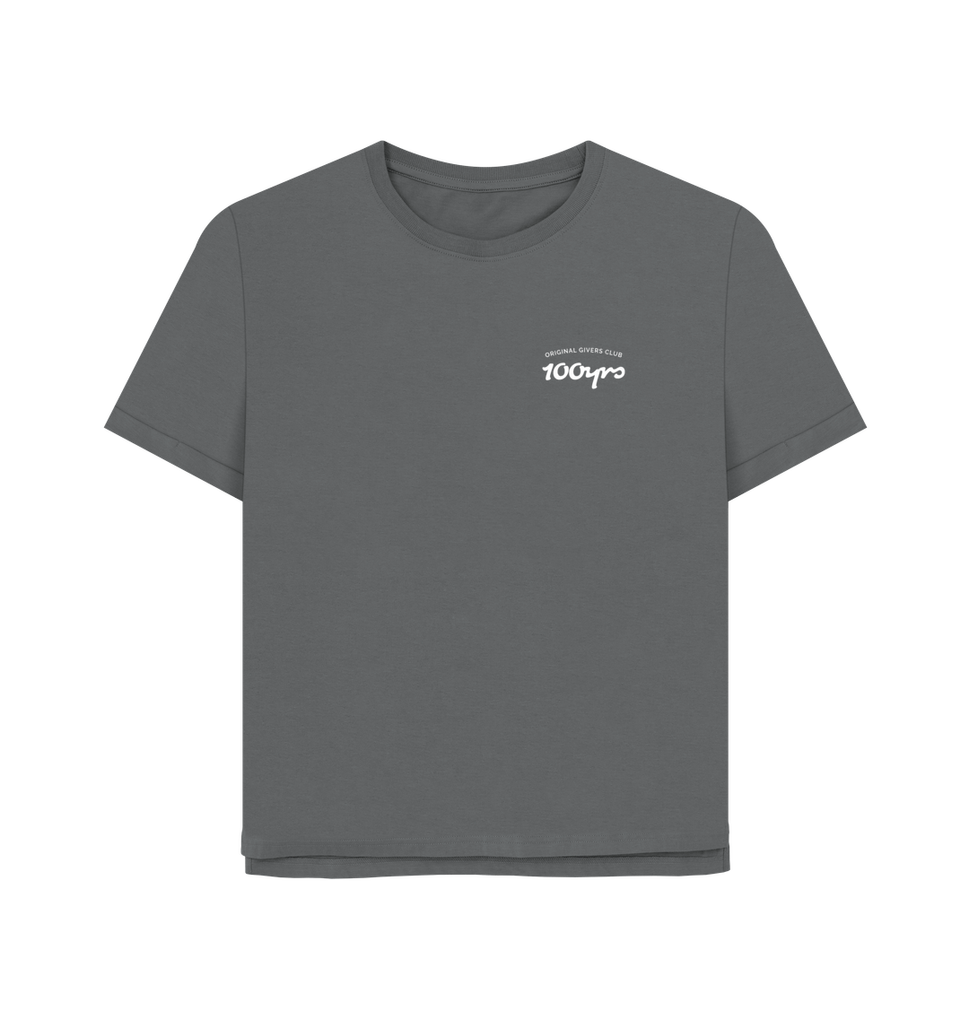 Slate Grey Printed T-shirt Front
