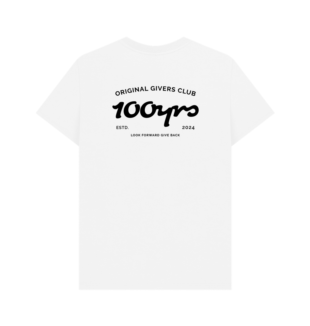 White Printed T-shirt Back