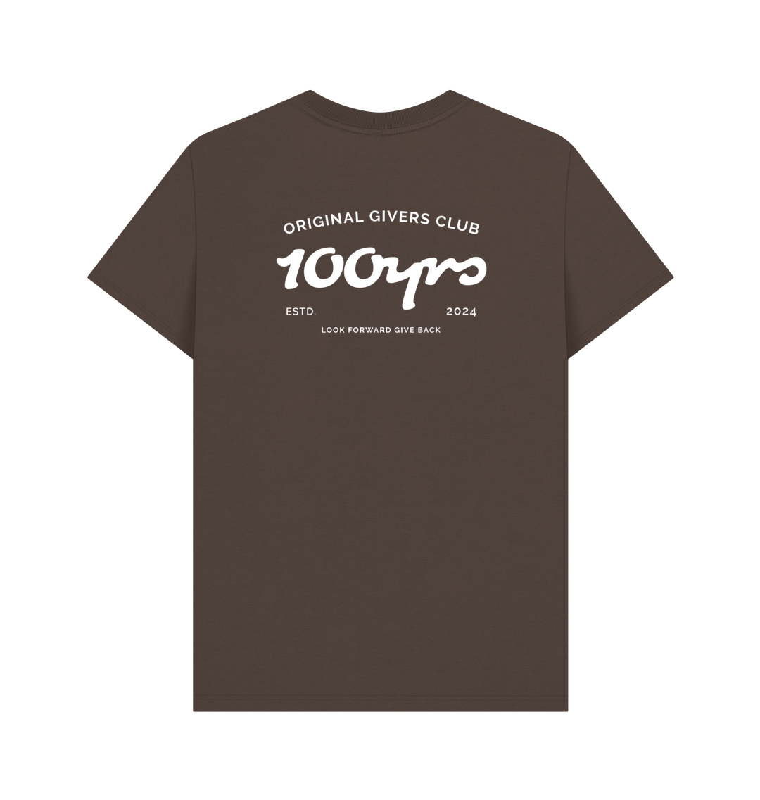 Chocolate Printed T-shirt Back
