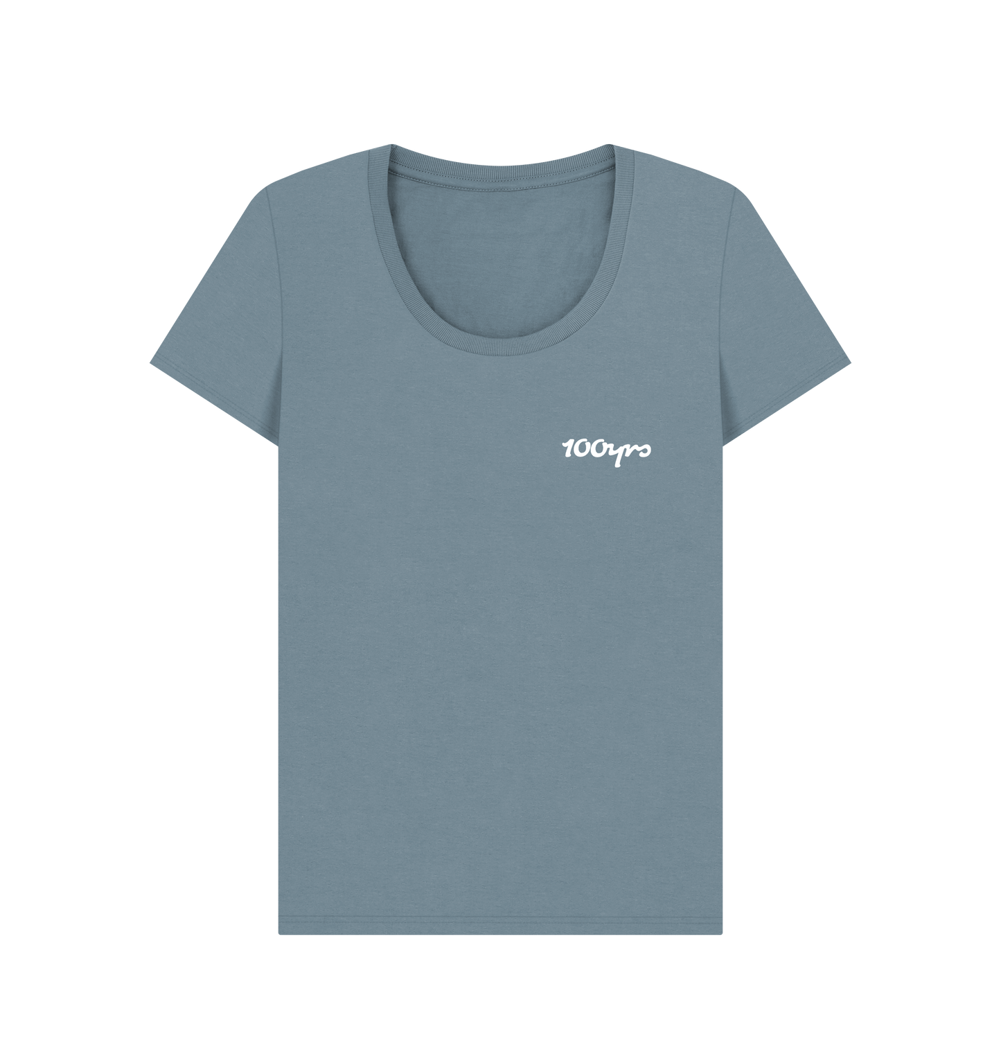 Stone Blue Printed T-shirt Front
