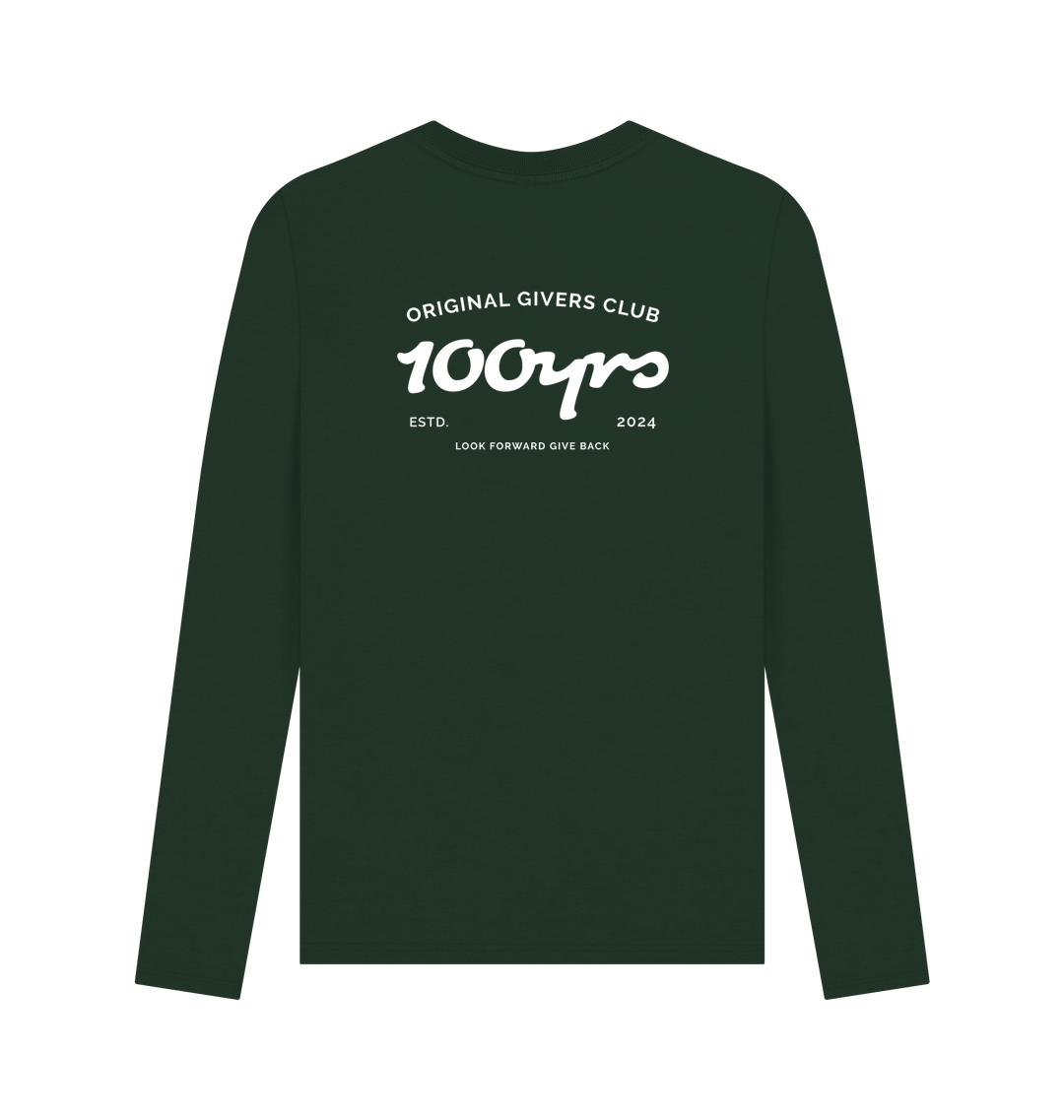 Evergreen Printed Long Sleeve T Shirt Back