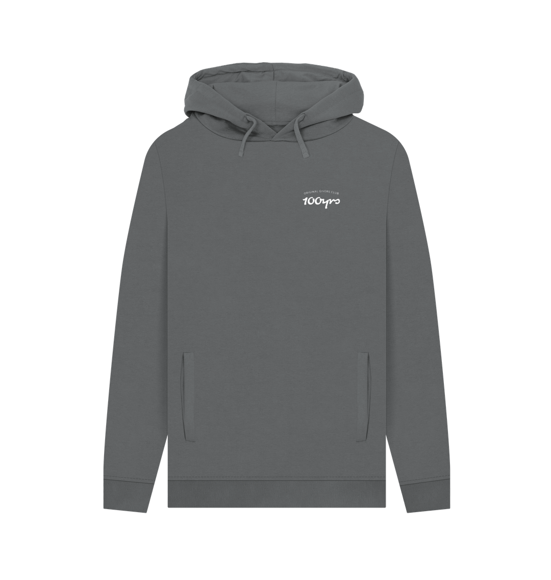 Slate Grey Printed Hoody Front