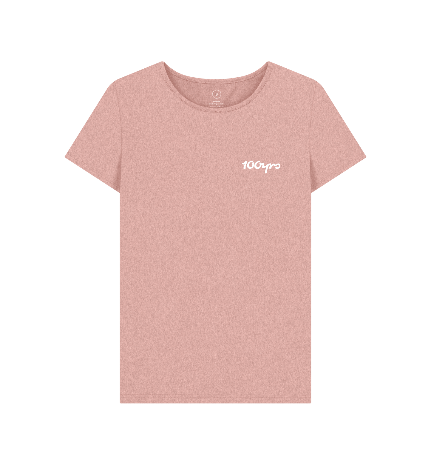 Sunset Pink Recycled Printed T-Shirt Front