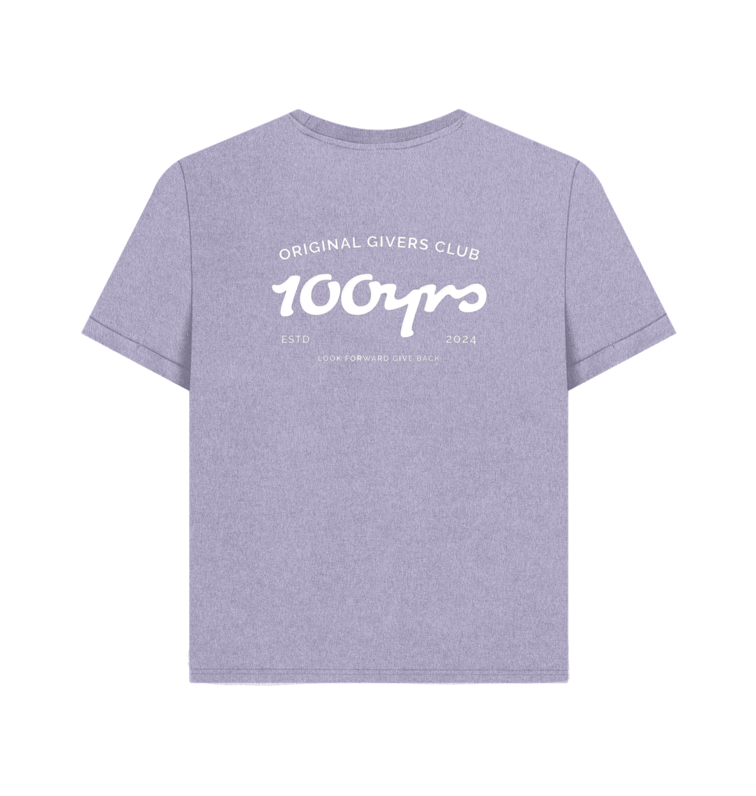 Lavender Printed T-shirt Back