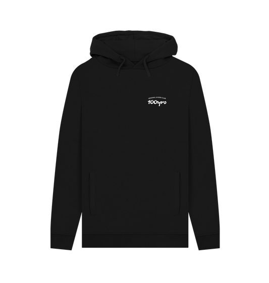 Black Recycled Hoody Front