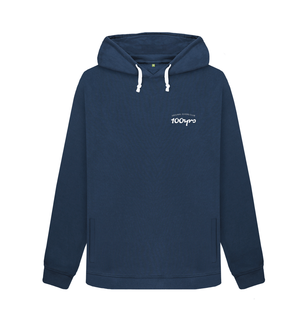Navy Blue Printed Sweater Front