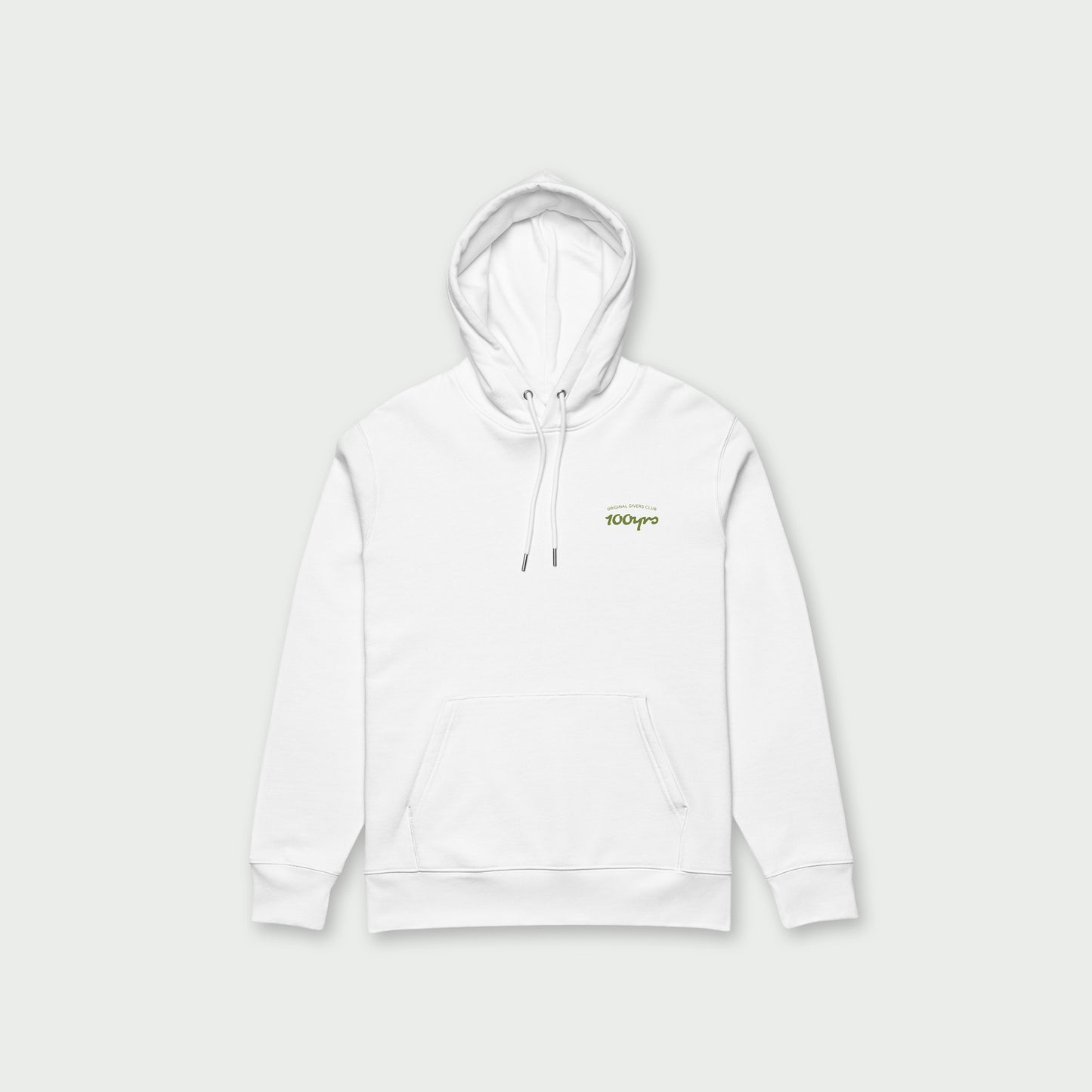 Unisex Organic Hoodie – Olive Green OG Club Logo