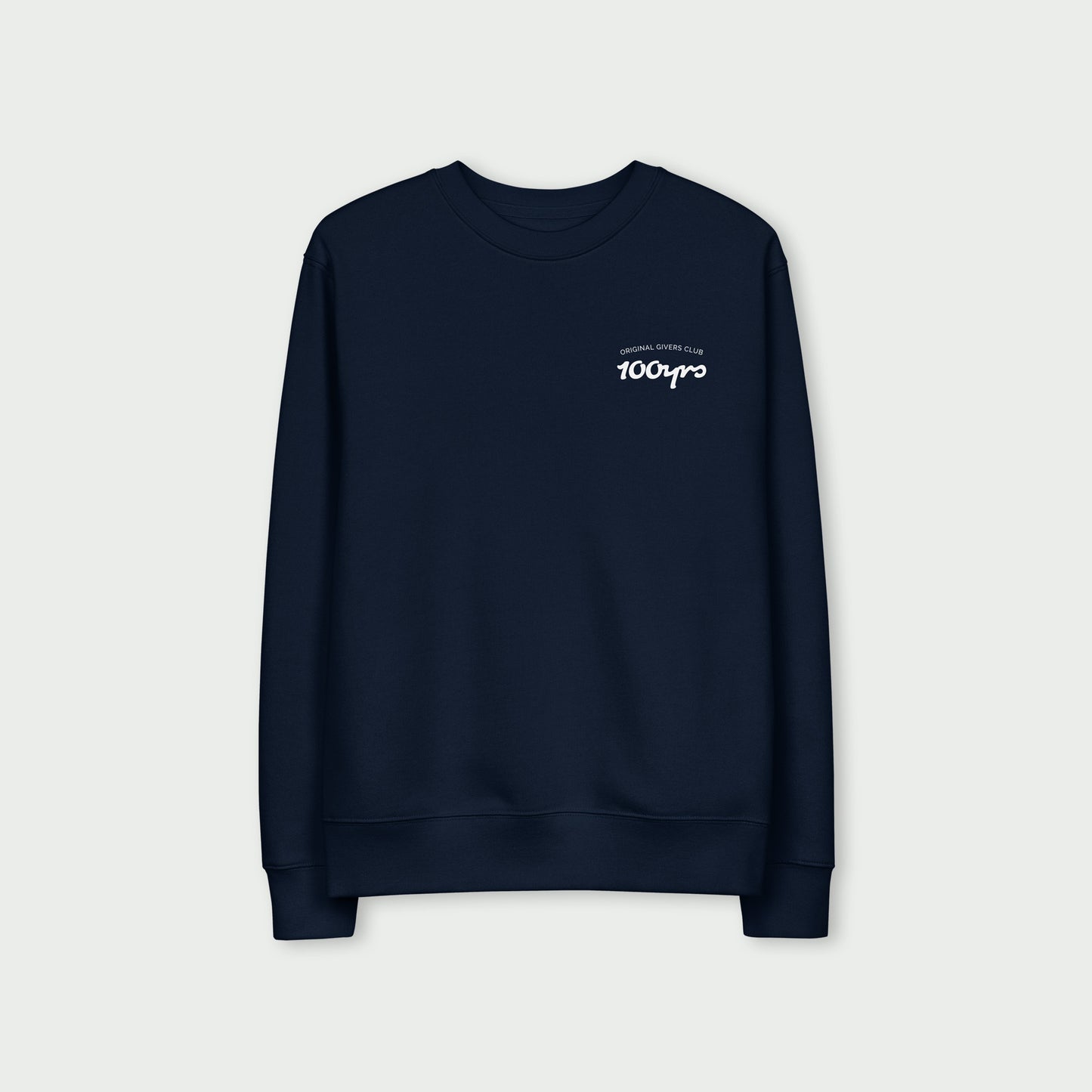 Unisex Organic Sweatshirt – White OG Club Logo