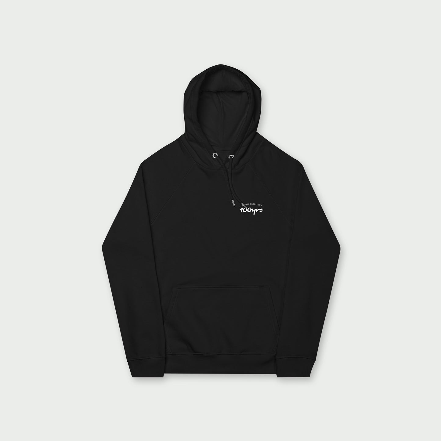 Unisex Raglan Hoodie – White OG Club Logo