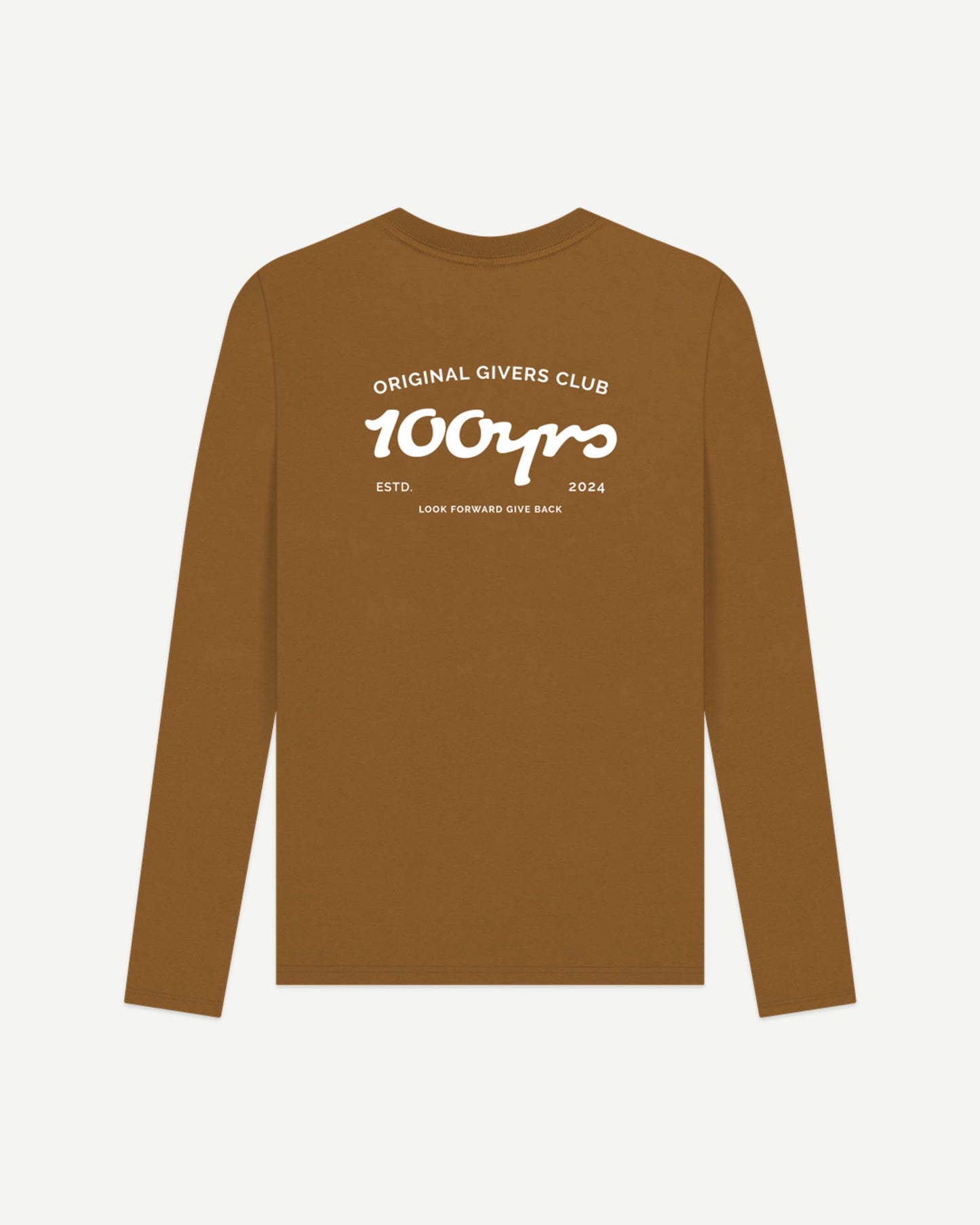 Men's Organic Cotton Long Sleeve T-Shirt - OG Club White Logo