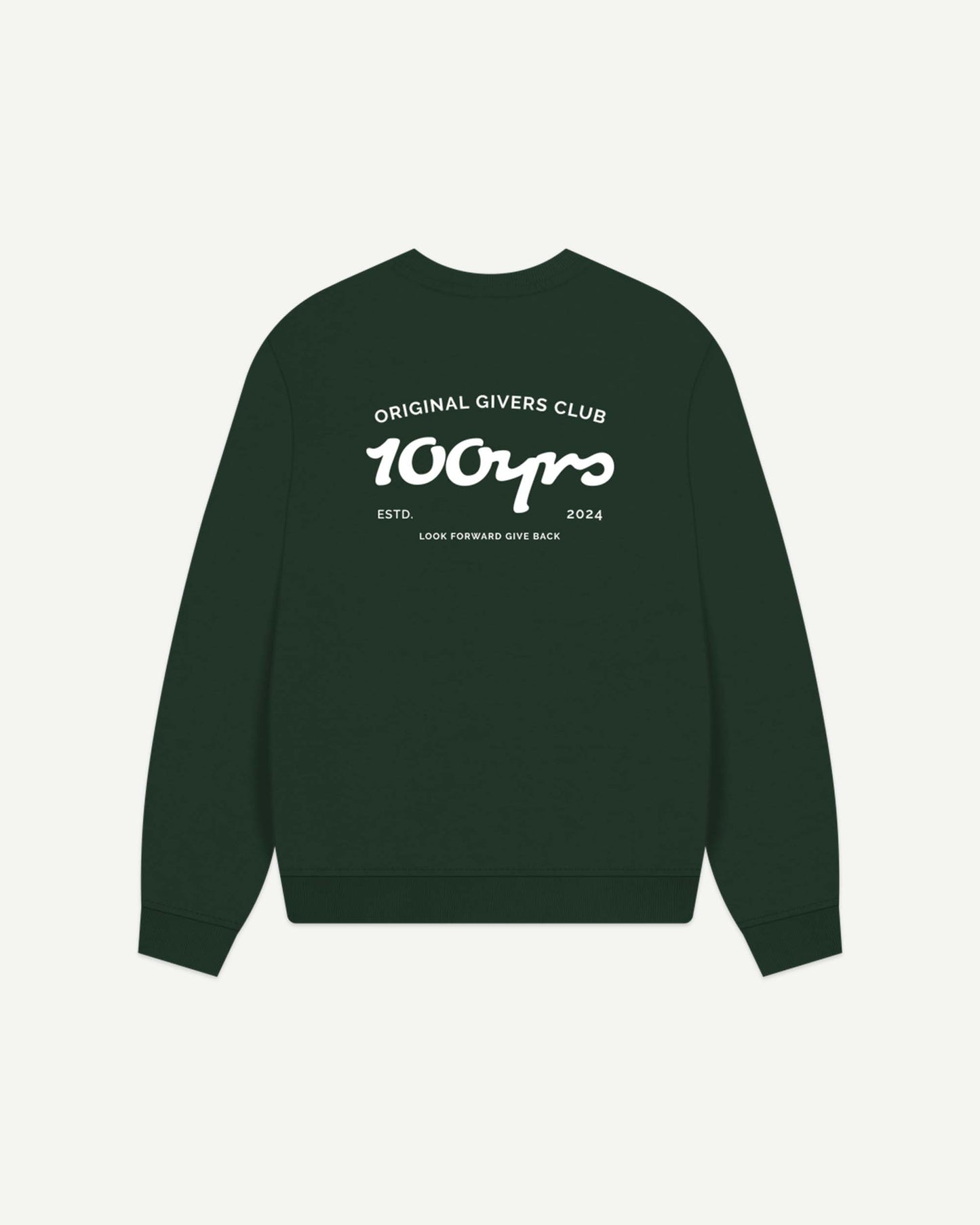 Women's Organic Cotton Oversized Sweatshirt - OG Club White Logo