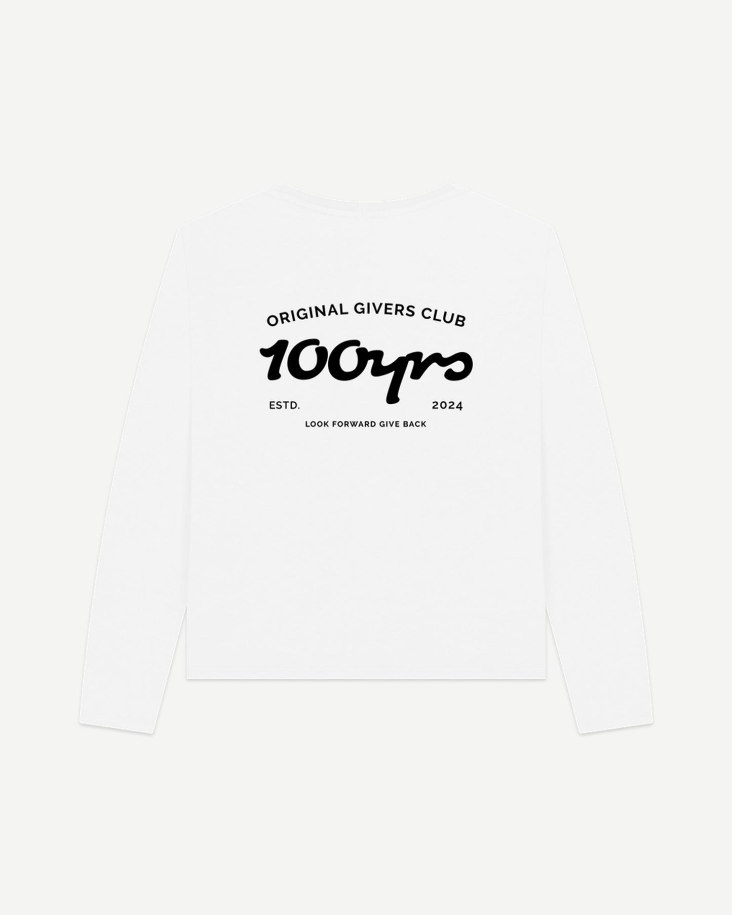 Women's Organic Cotton Heavyweight Long Sleeve T-Shirt - OG Club Black Logo