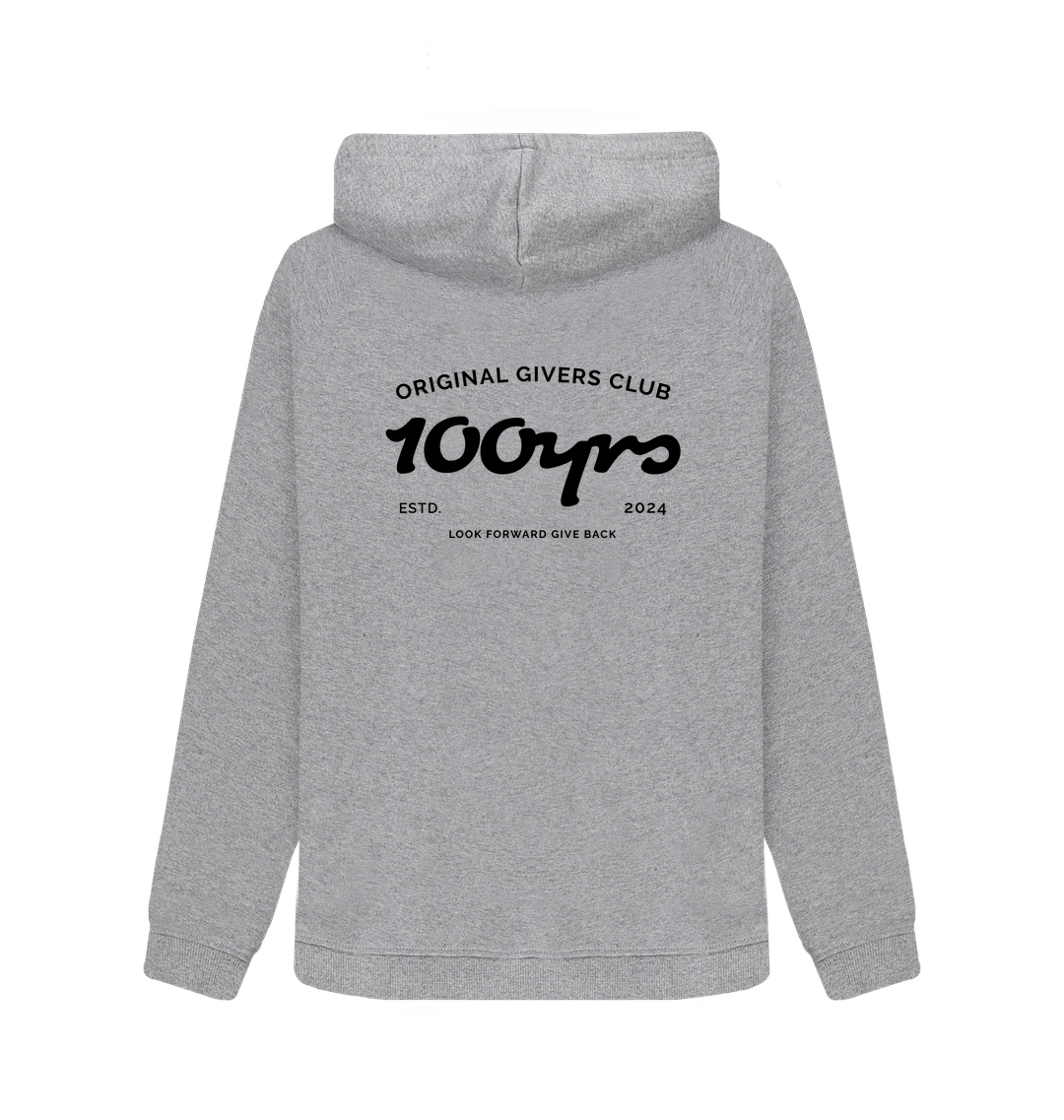 Athletic Grey Printed Sweater Back