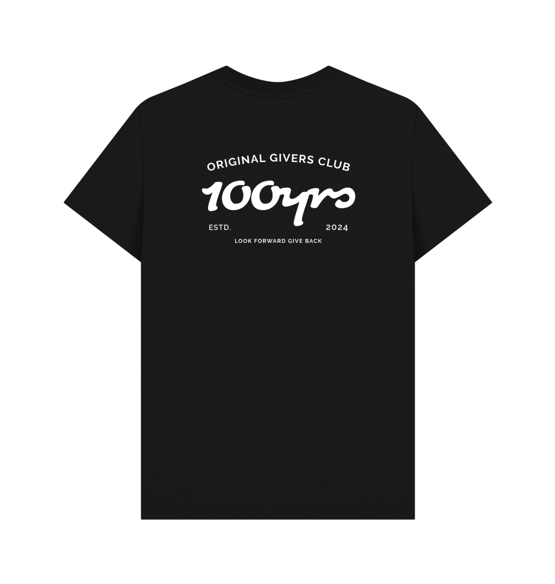 Black Printed T-shirt Back