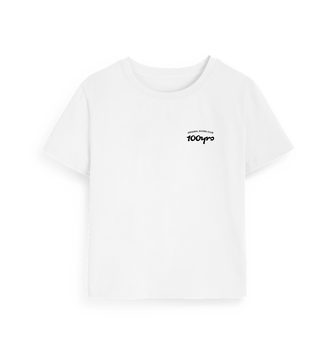 White Printed T-shirt Front