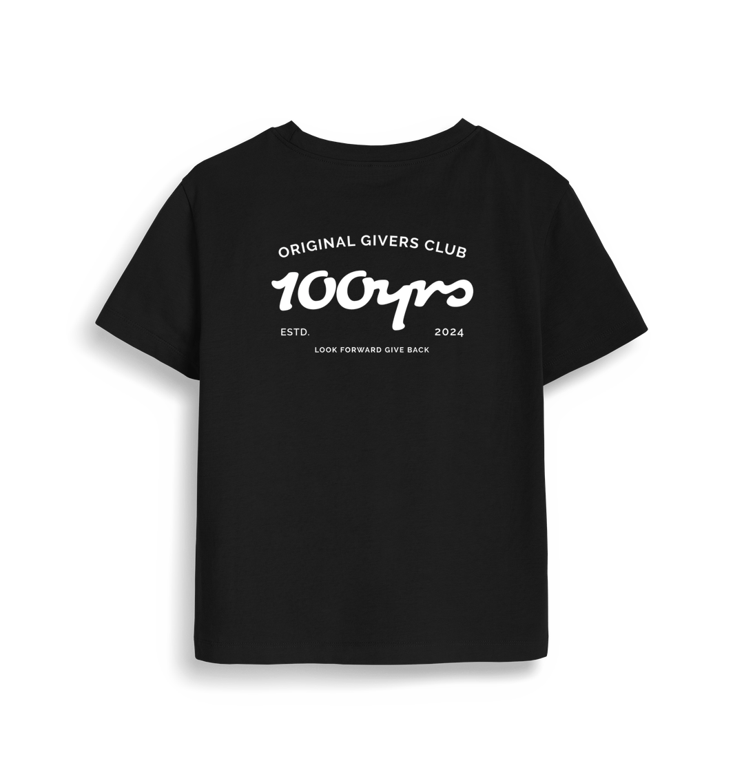 Black Printed T-shirt Back