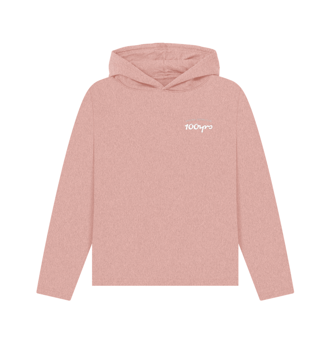 Sunset Pink Recycled Hoody Front