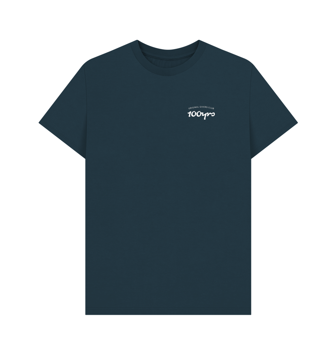 Denim Blue Printed T-shirt Front