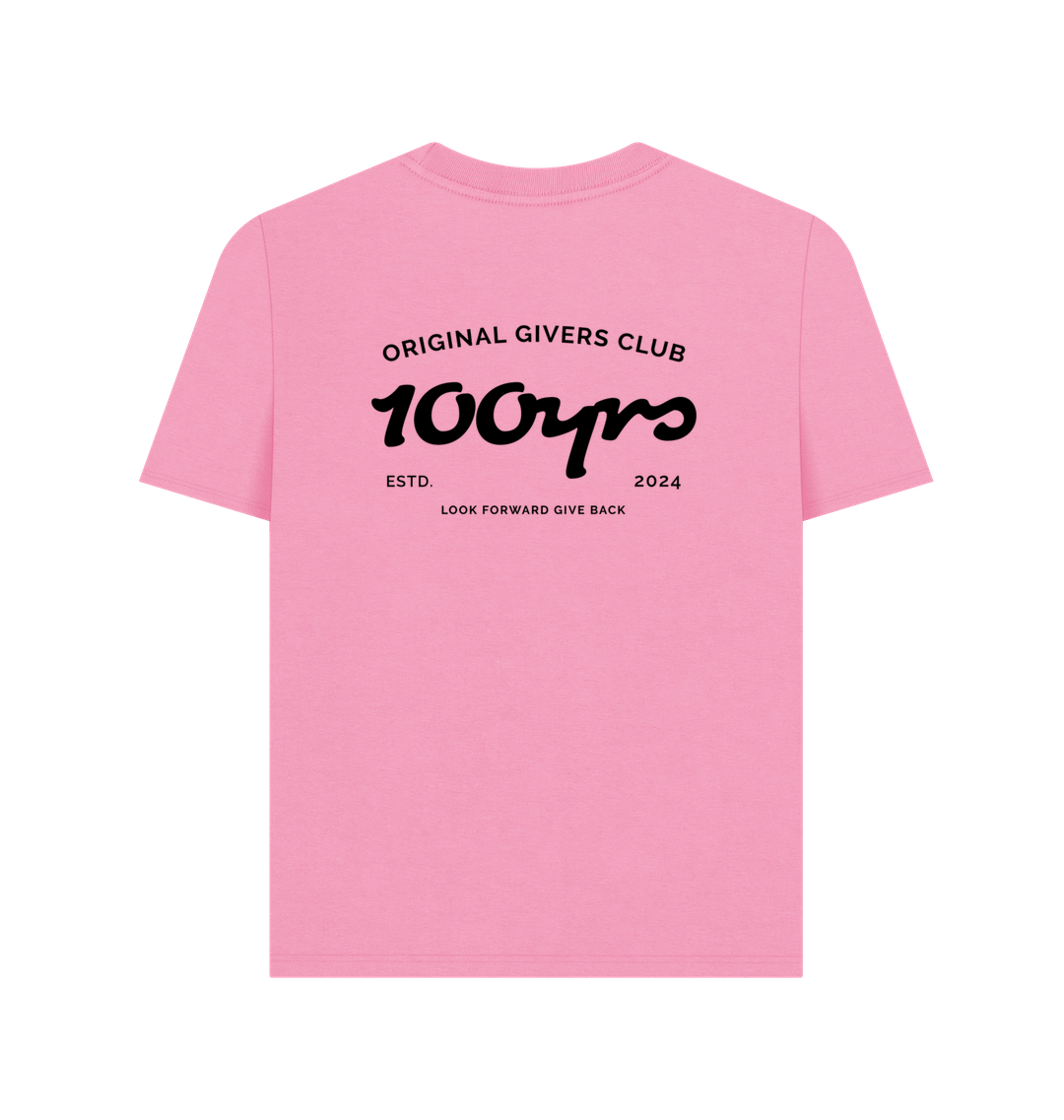 Rose Pink Printed T-shirt Back