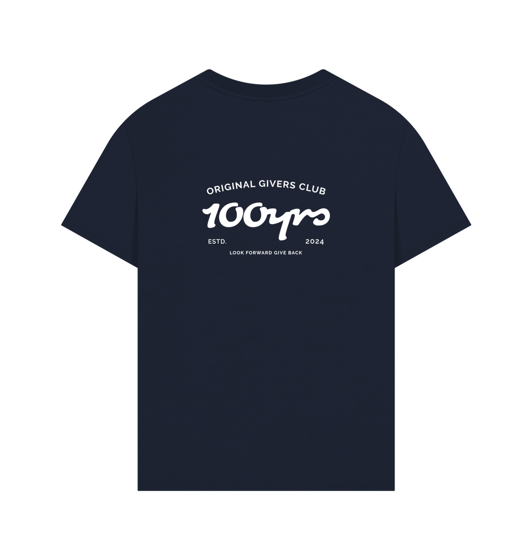 Navy Printed T-shirt Back