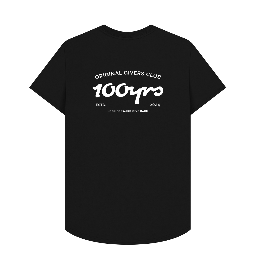 Black Printed T-shirt Back