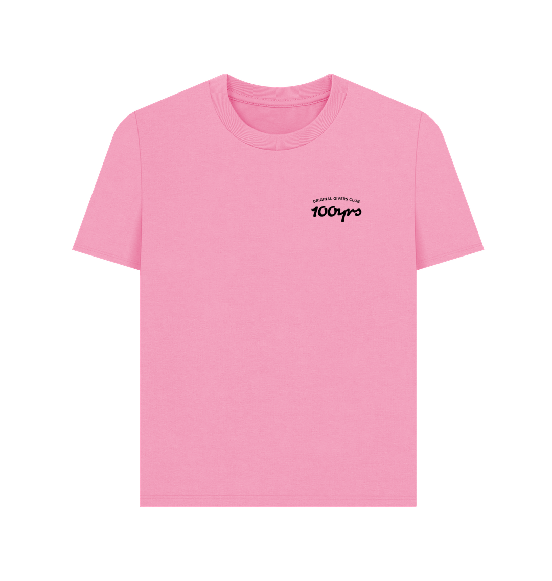 Rose Pink Printed T-shirt Front