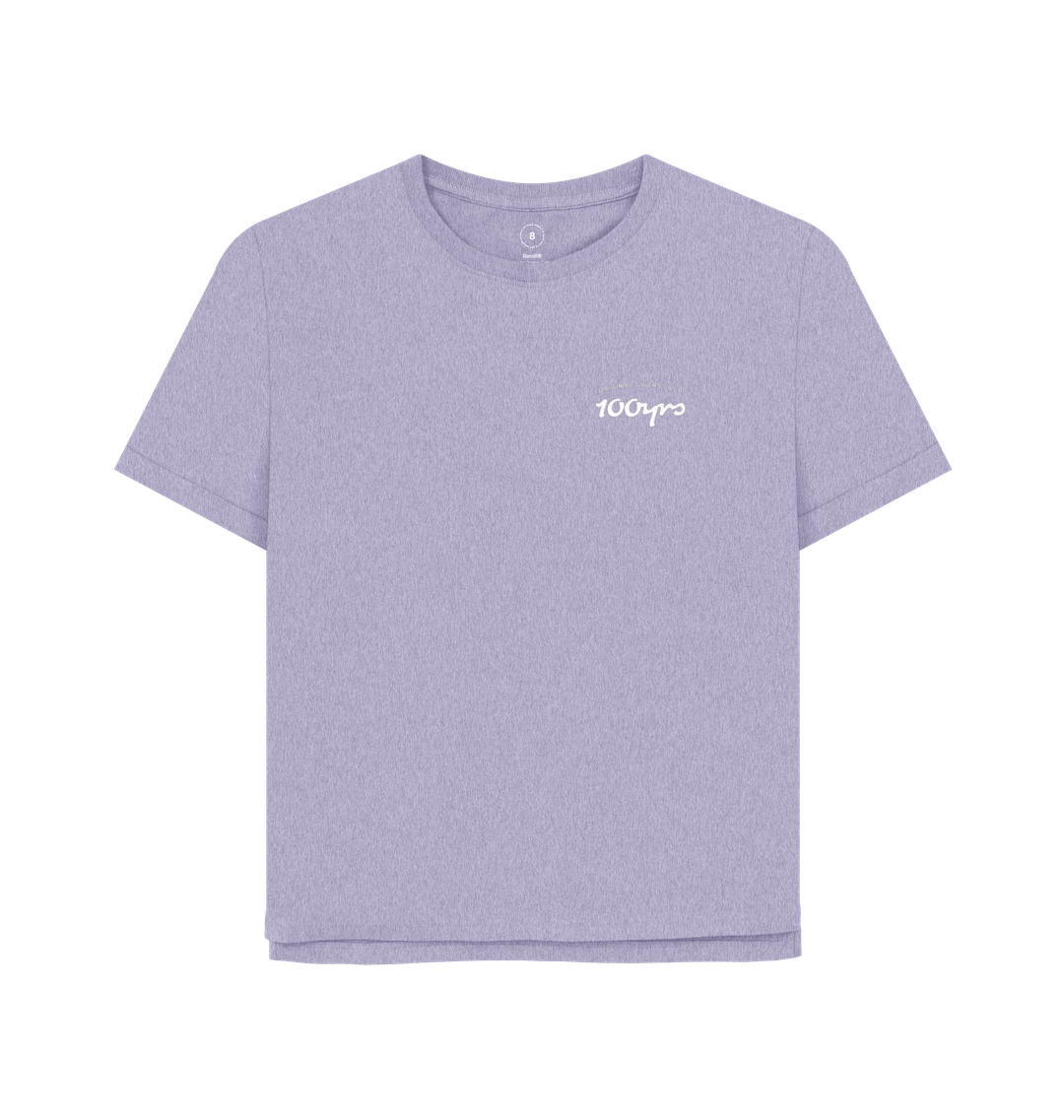Lavender Printed T-shirt Front