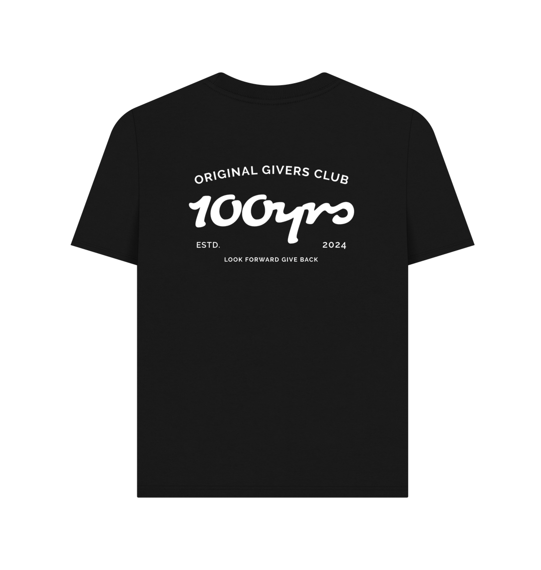 Black Printed T-shirt Back