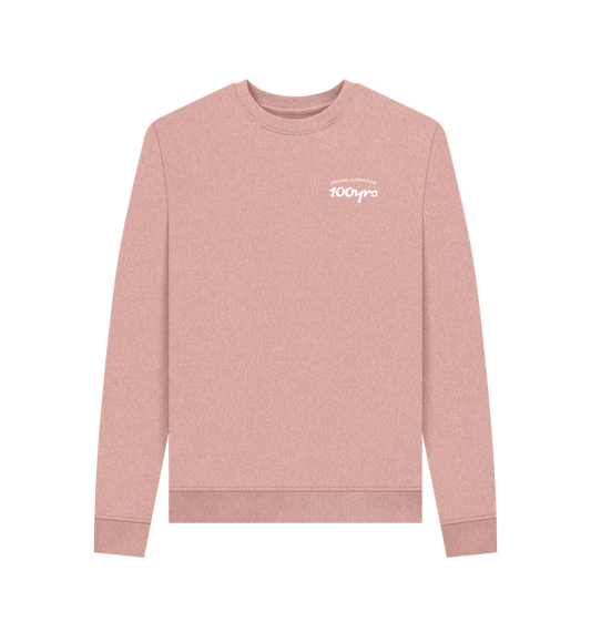 Sunset Pink Recycled Printed Sweater Front