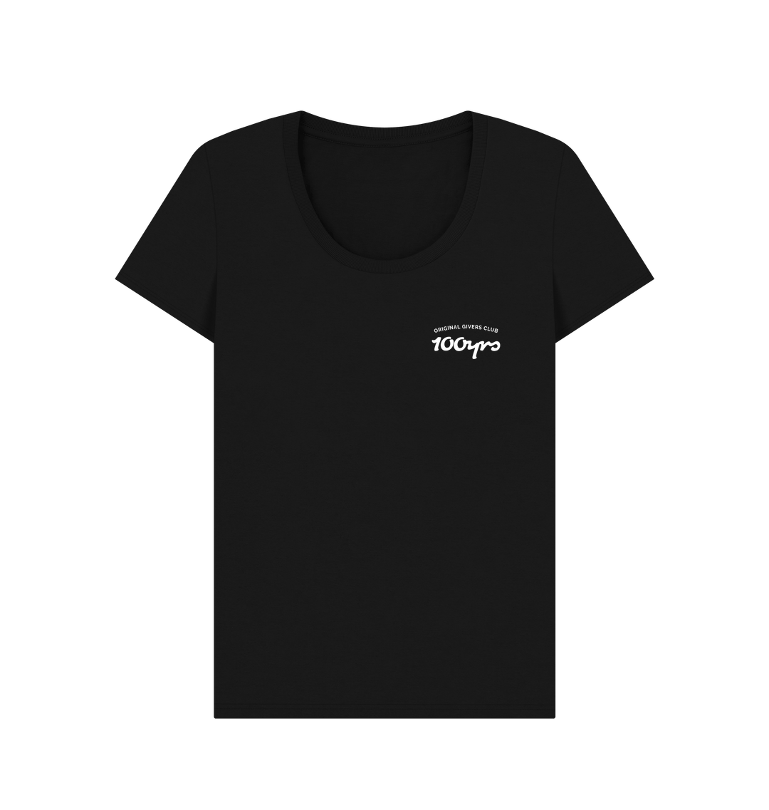 Black Printed T-shirt Front