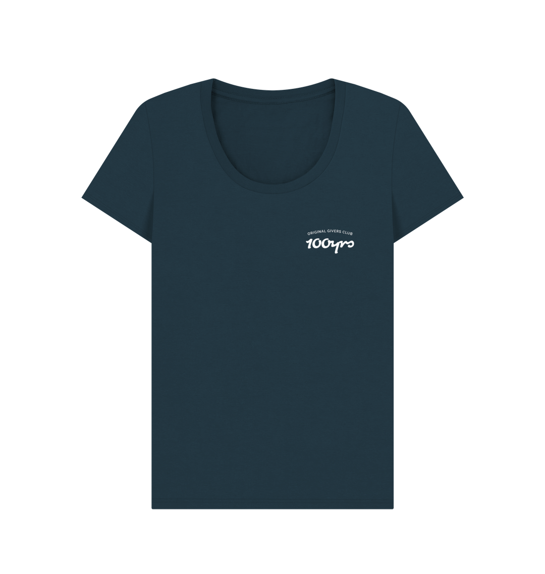 Denim Blue Printed T-shirt Front