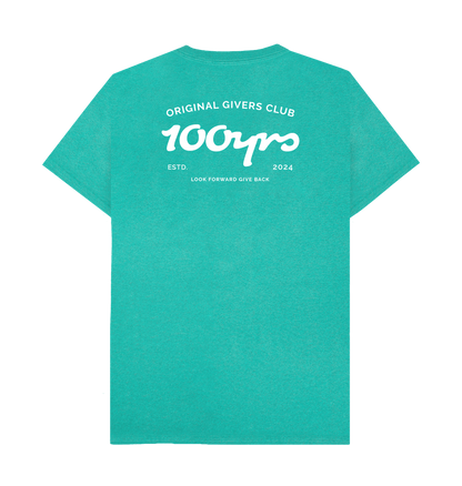 Seagrass Green Recycled Printed T-Shirt Back