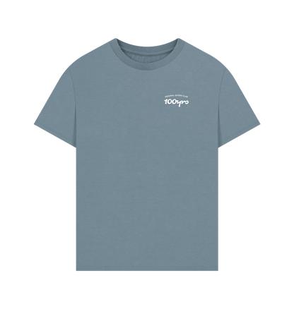 Stone Blue Printed T-shirt Front