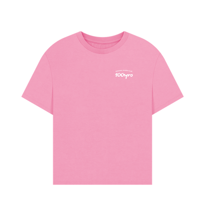 Rose Pink Printed T-shirt Front