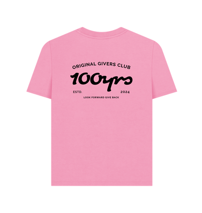 Rose Pink Printed T-shirt Back