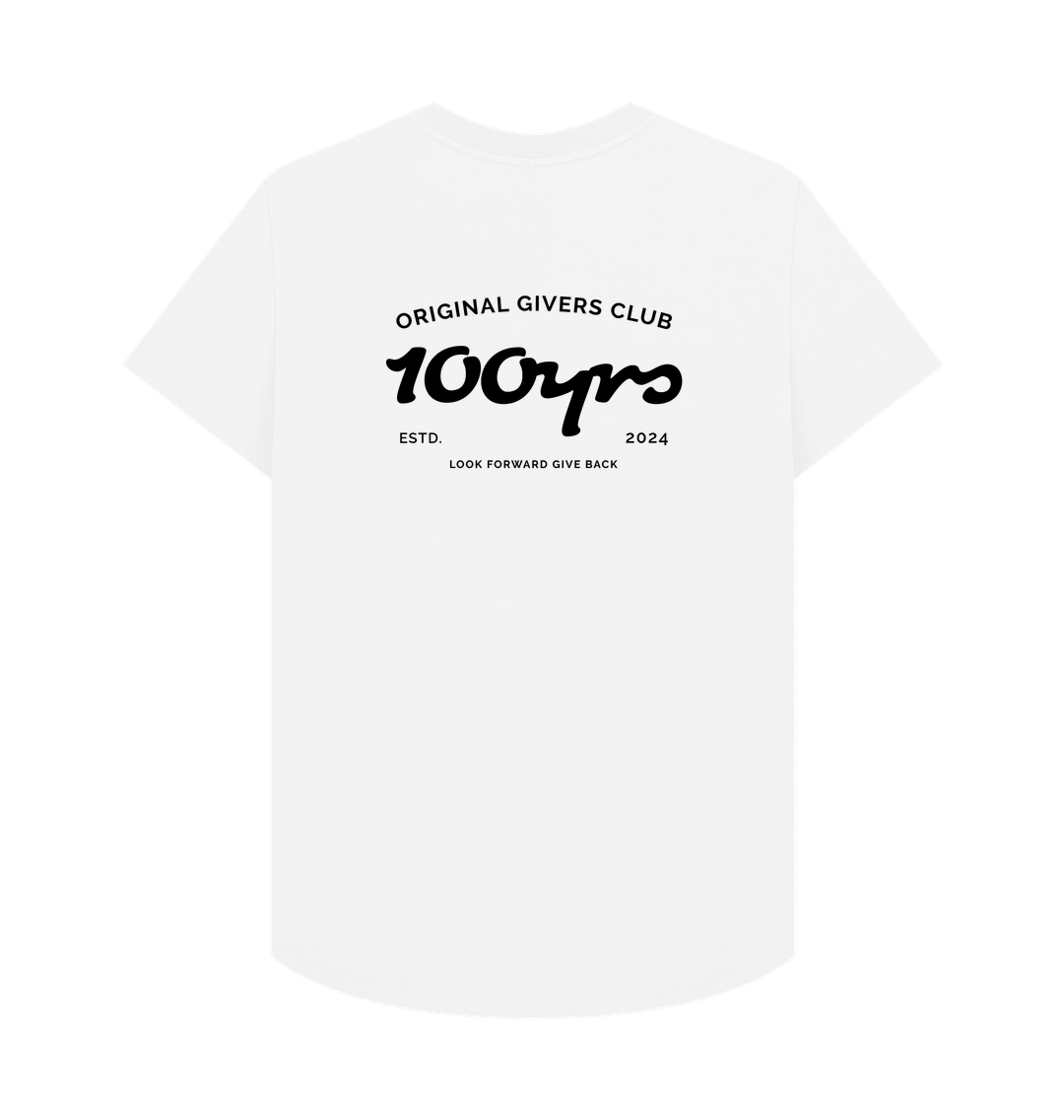 White Printed T-shirt Back