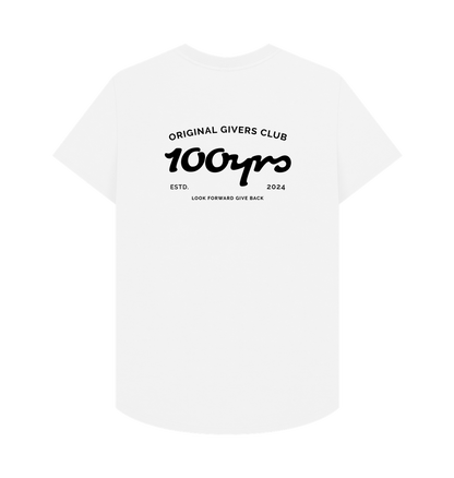 White Printed T-shirt Back