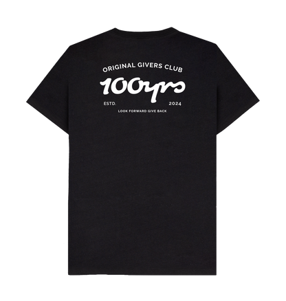 Black Recycled Printed T-Shirt Back