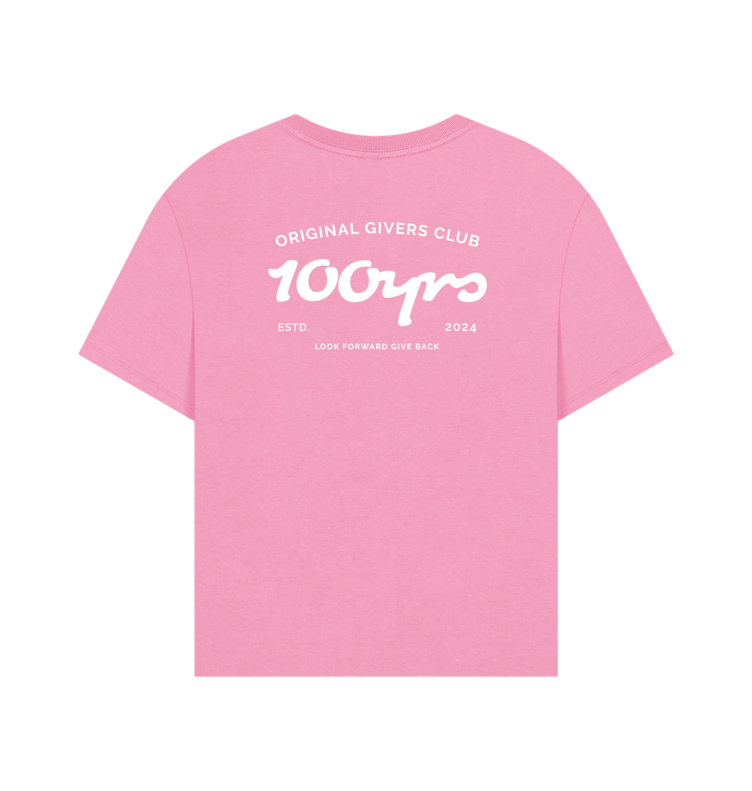 Rose Pink Printed T-shirt Back