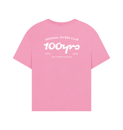 Rose Pink Printed T-shirt Back