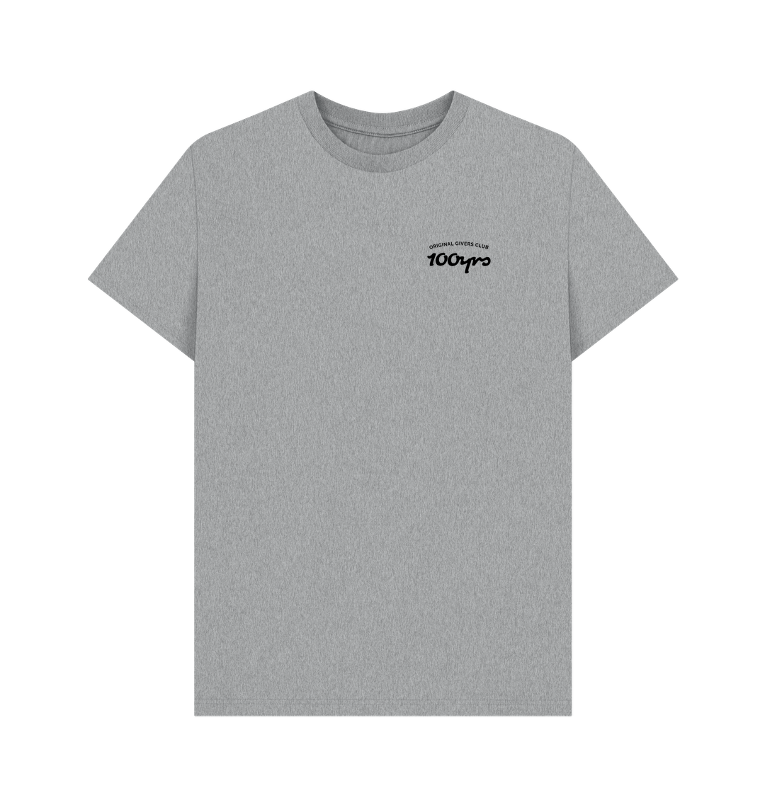 Athletic Grey Printed T-shirt Front