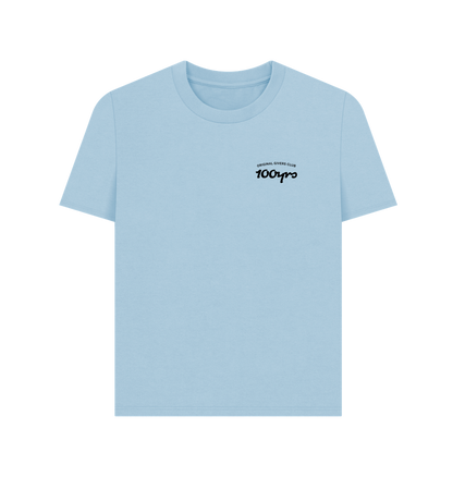 Milky Blue Printed T-shirt Front