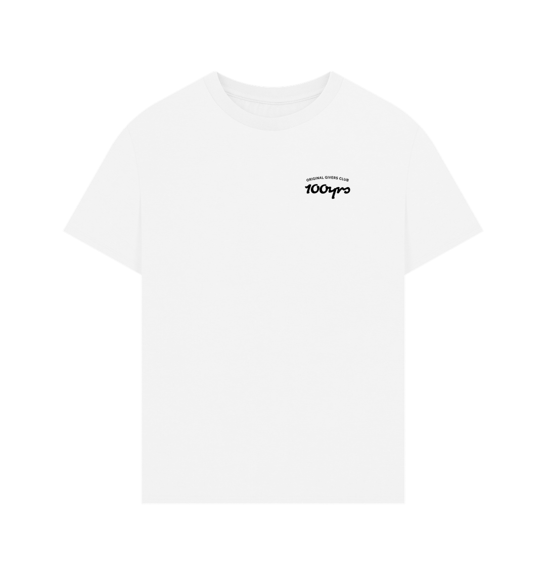 White Printed T-shirt Front