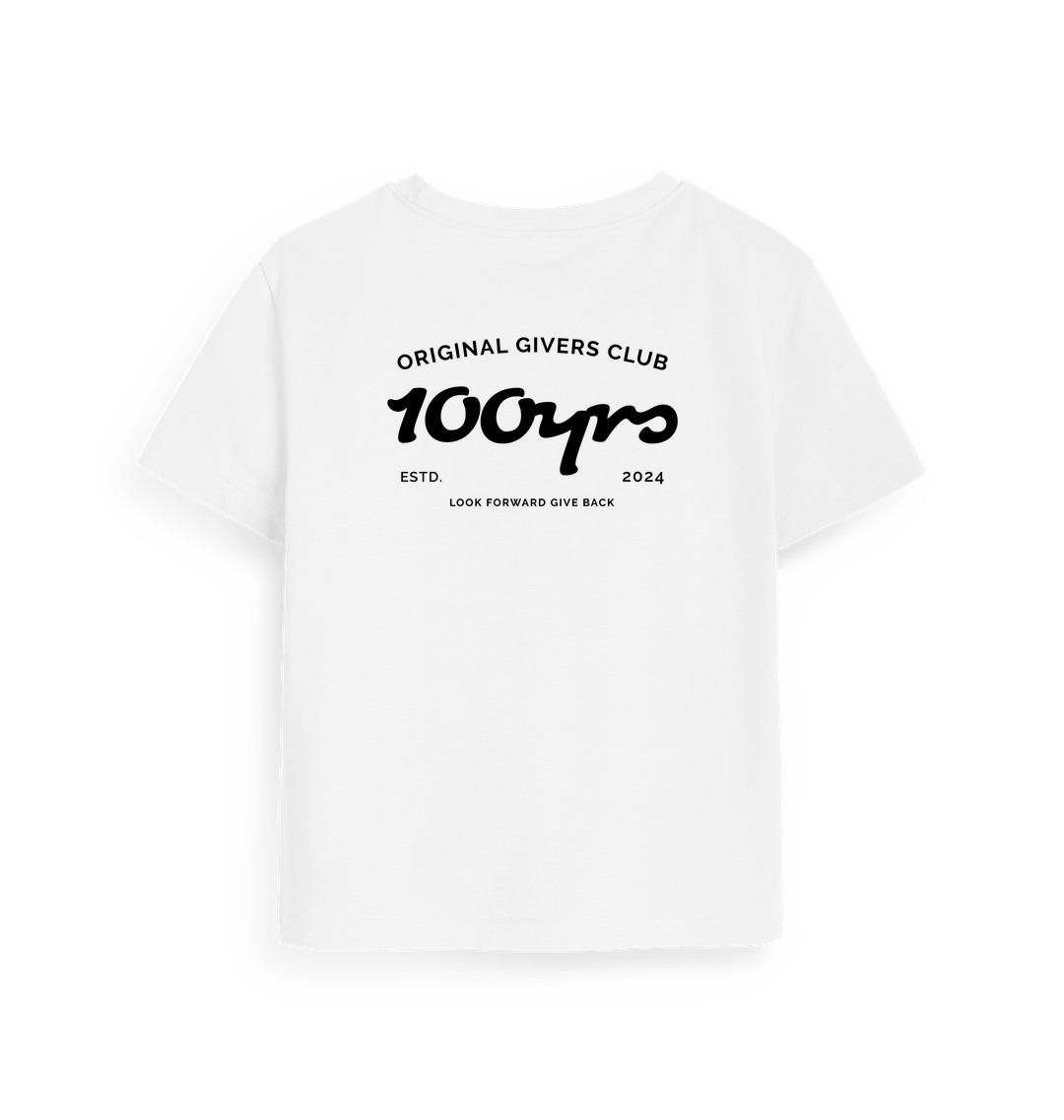 White Printed T-shirt Back